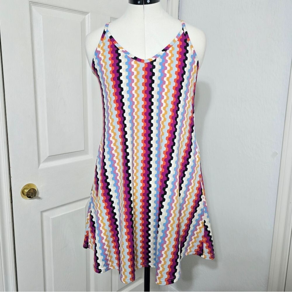 Boho Retro Psychedelic Summer Dress Size Small Artsy Flowy Festival Spring Break